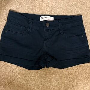 RSQ Women's Navy Low-Rise Rolled Hem Jean Shorts SIZE 5.